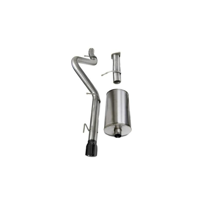 Corsa 2006-2008 Chevrolet Trailblazer SS 6.0L V8 Black Sport Cat-Back Exhaust-SR1 Performance