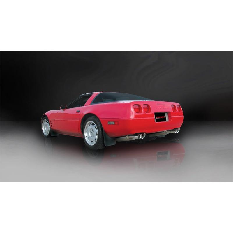 Corsa 1992-1995 Chevrolet Corvette C4 5.7L V8 LT1 Sport Cat-Back Exhaust w/ Twin 3.5in PolishedTips-SR1 Performance