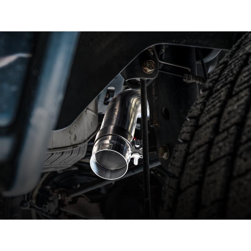 AWE Tuning 09-18 RAM 1500 5.7L (w/o Cutout) 0FG Single Side Exit Cat-Back Exhaust - Diamond Blk Tips-SR1 Performance