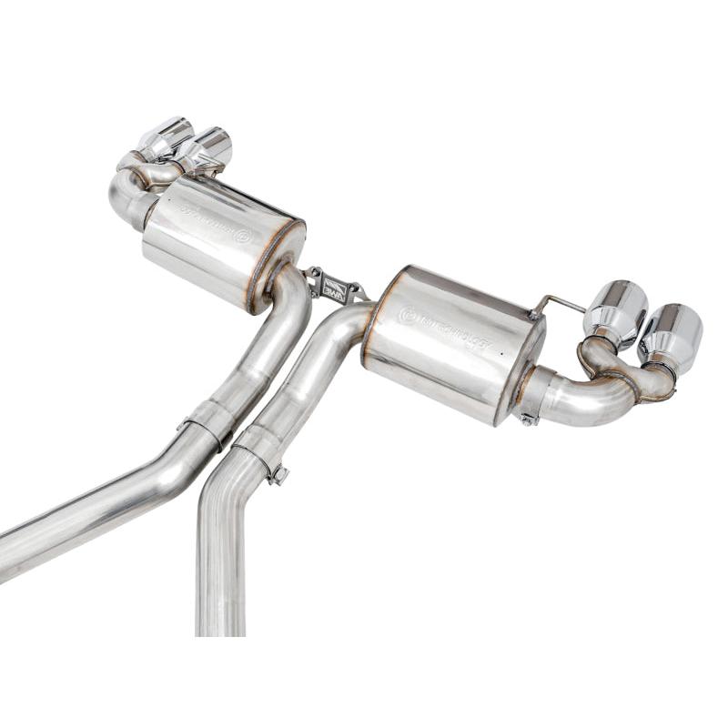 AWE Tuning 2019+ BMW M340i (G20) Non-Resonated Touring Edition Exhaust - Quad Chrome Silver Tips-SR1 Performance