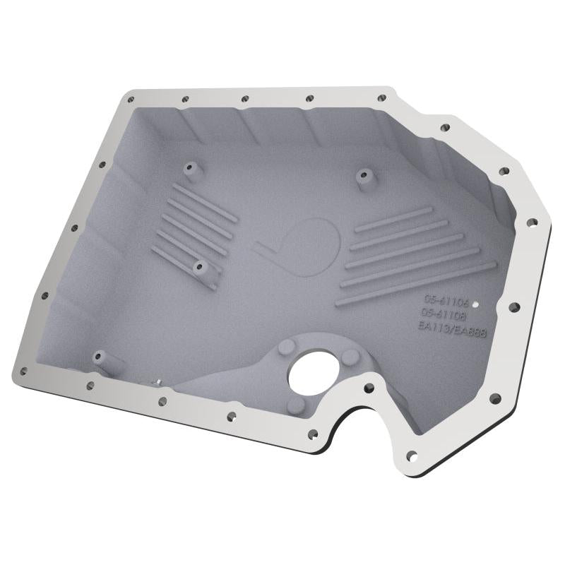aFe 05-19 VW 1.8L/2.0L w/ Oil Sensor Engine Oil Pan Black POWER Street Series w/ Machined Fins-SR1 Performance