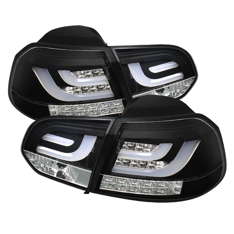 Spyder Volkswagen Golf/GTI 10-13 G2 Type With Light Bar LED Tail Lights Black ALT-YD-VG10-LED-G2-BK-SR1 Performance