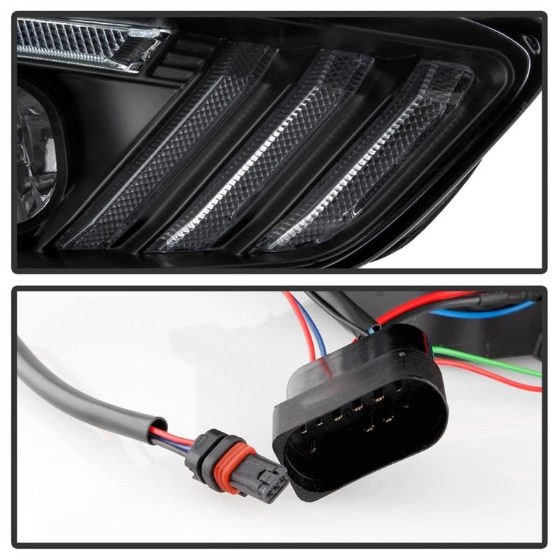 Spyder 15-18 Ford Focus Projector Headlights - Seq Turn Light Bar - Black PRO-YD-FF15-LBSEQ-BK-SR1 Performance