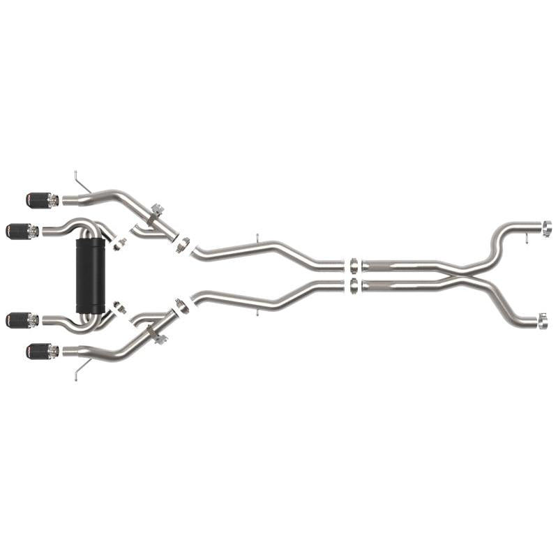 aFe MACHForce XP Exhausts Cat-Back SS 19-21 BMW M2 Competition L6-3.0L w/Carbon Tips-SR1 Performance