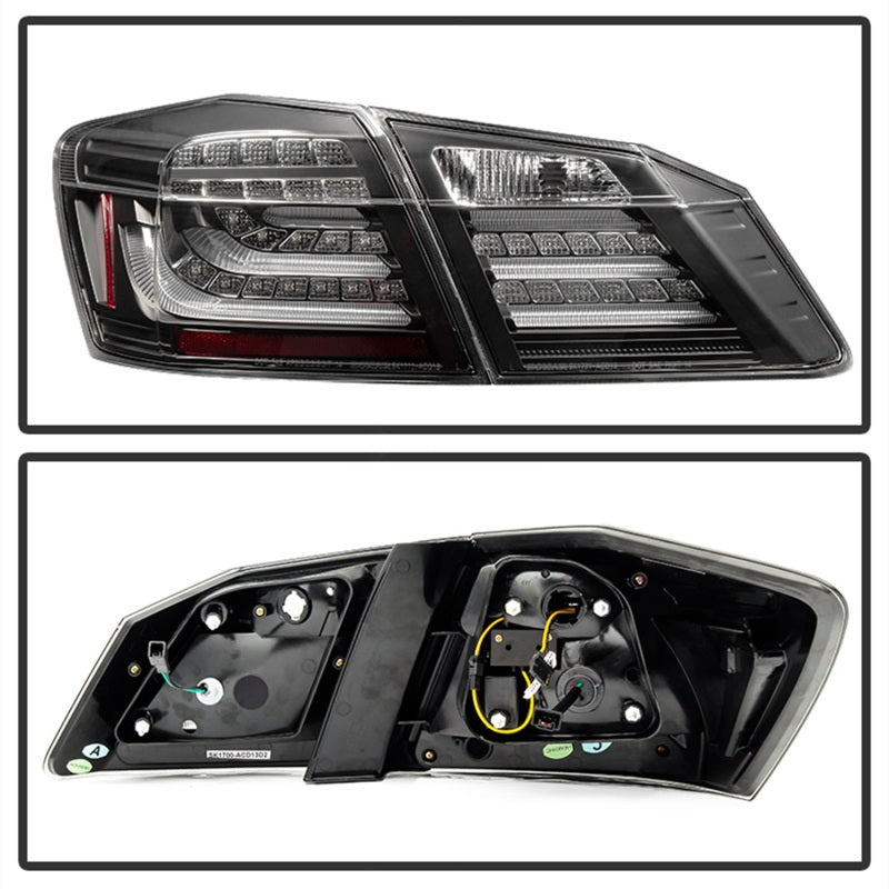 Spyder Honda Accord 2013-2015 4DR LED Tail Lights - Black ALT-YD-HA13LED-LED-BK-SR1 Performance