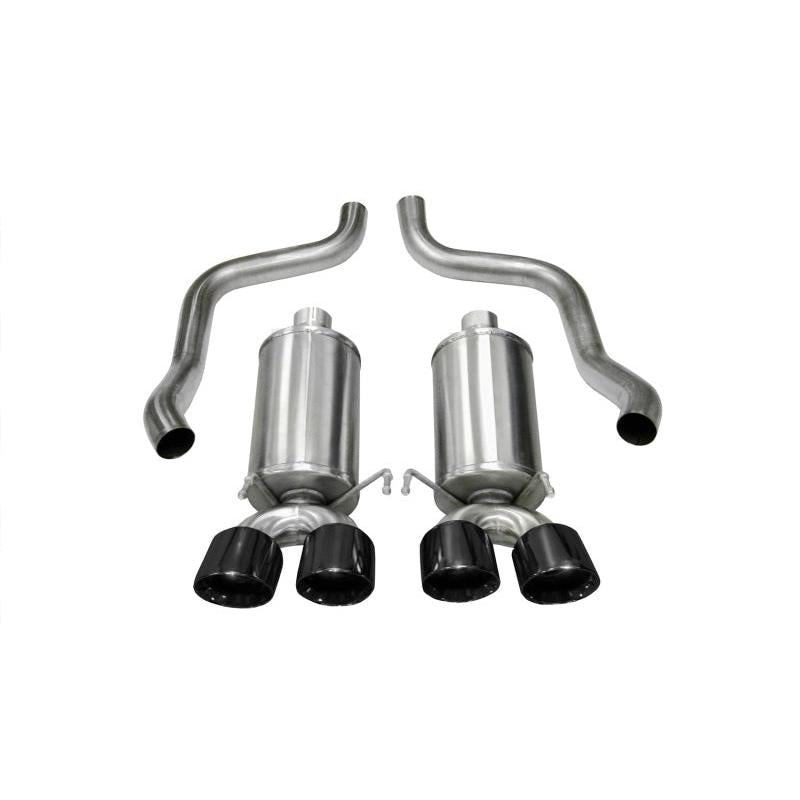 Corsa 2005-2007 Chevrolet Corvette C6 6.0L V8 Black Xtreme Axle-Back Exhaust-SR1 Performance