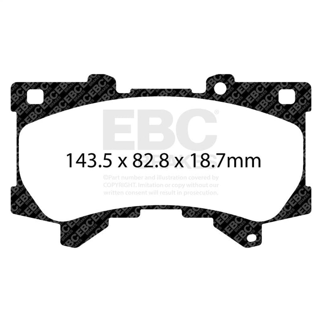 EBC Brakes ED92460 Extra Duty Front Brake Pads for 2022 Toyota Tundra and Lexus LX600
