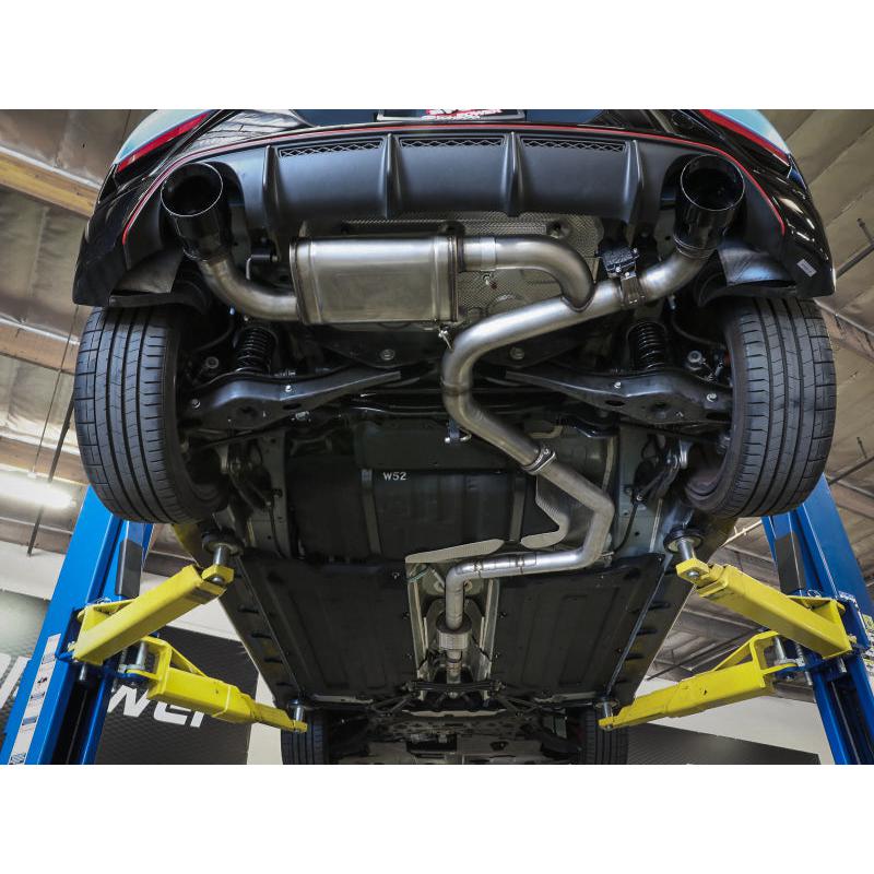 aFe Power Axle Back Exhaust - 19-20 Hyundai Veloster N L4-2.0L (t) w/ Polished tips-SR1 Performance