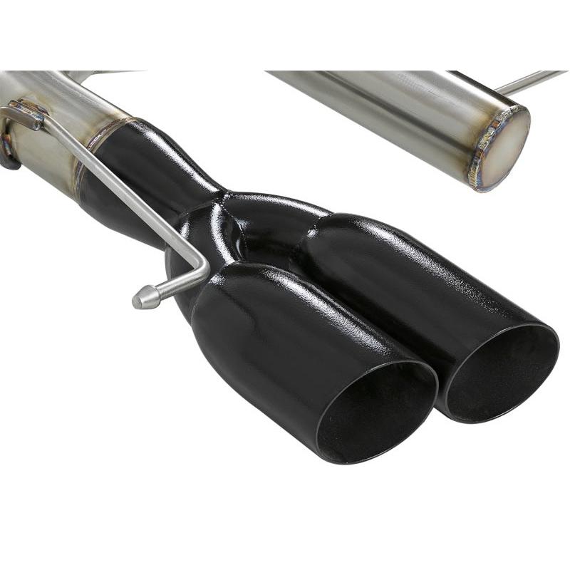 aFe MACHForce XP 08-13 BMW 135i L6-2.0L N54/N55 3in. 304 SS Axle-Back Exhaust w/Black Tips-SR1 Performance