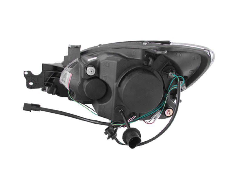 ANZO 2004-2007 Mitsubishi Lancer Projector Headlights w/ Halo Black (CCFL)-SR1 Performance