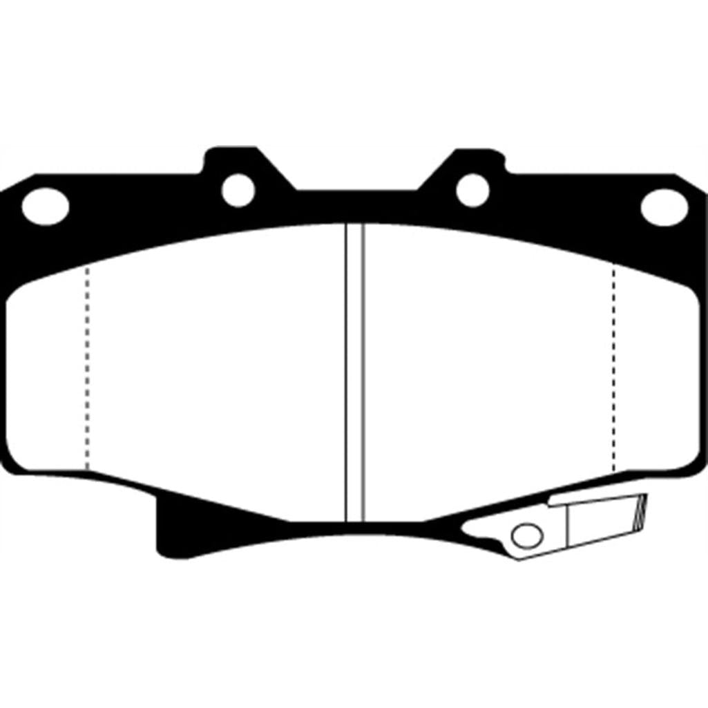 EBC Yellowstuff Front Brake Pads for Toyota 4Runner & Land Cruiser – Part DP4992R