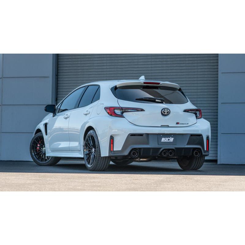 Borla 23-24 Toyota GR Corolla ATAK Cat Back System - Carbon Fiber & Black Anodized-SR1 Performance