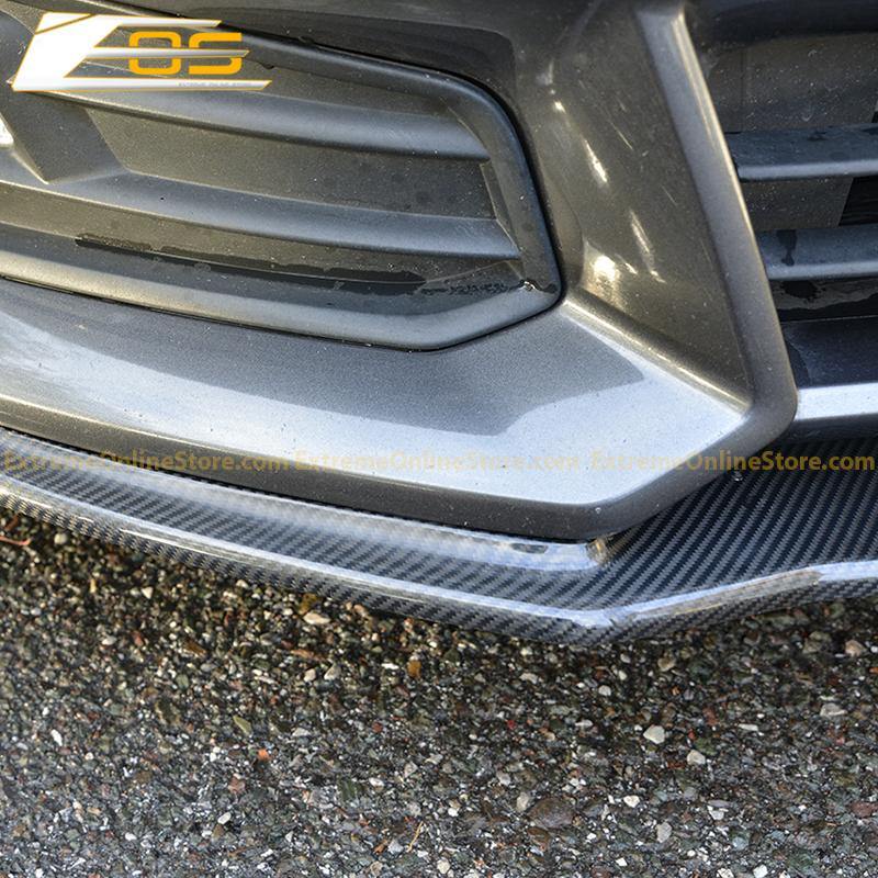 15-Up Ford Focus ST Carbon Fiber Front Splitter Lip - ExtremeOnlineStore