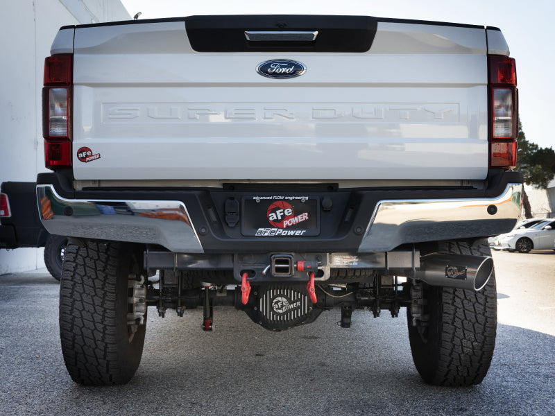 aFe MACHForce XP 2017 Ford SuperDuty F-250/F-350 V8 6.2L CC/LB Cat-Back SS 4in. Exhaust System-SR1 Performance