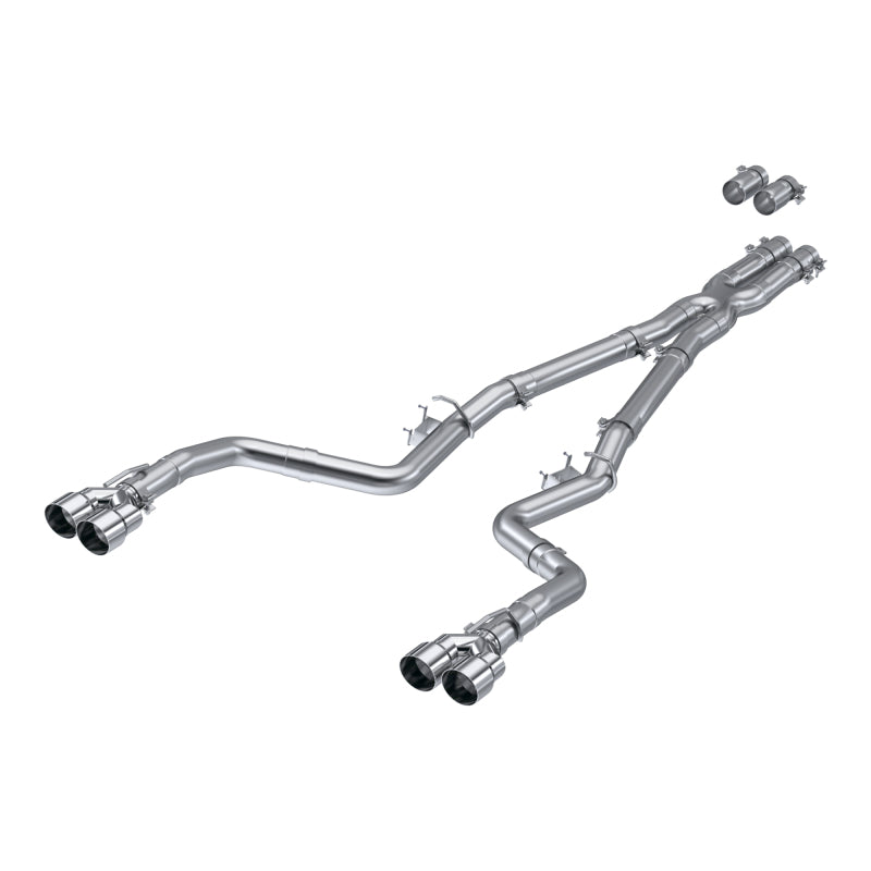 MBRP 15-Up Challenger 5.7L / 17-Up 6.2L/6.4L 3in Race Series Cat-Back w/ Quad Tips AS Exhaust-SR1 Performance