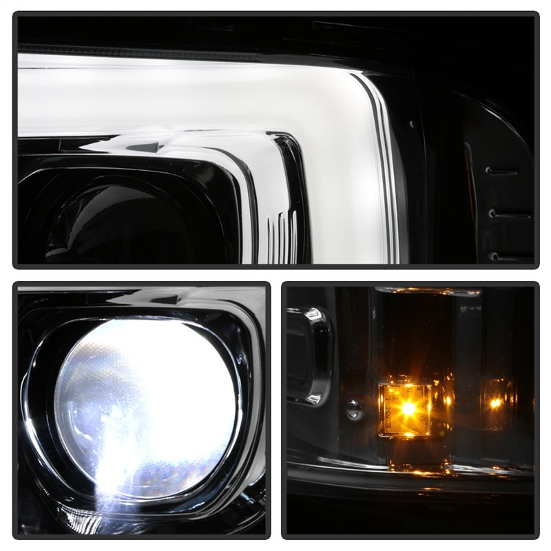 Spyder Platinum Ford F250/350/450 05-07 High-Power LED Module Proj. Headlights-Chrome (PRO-YD-FS05V2-SR1 Performance