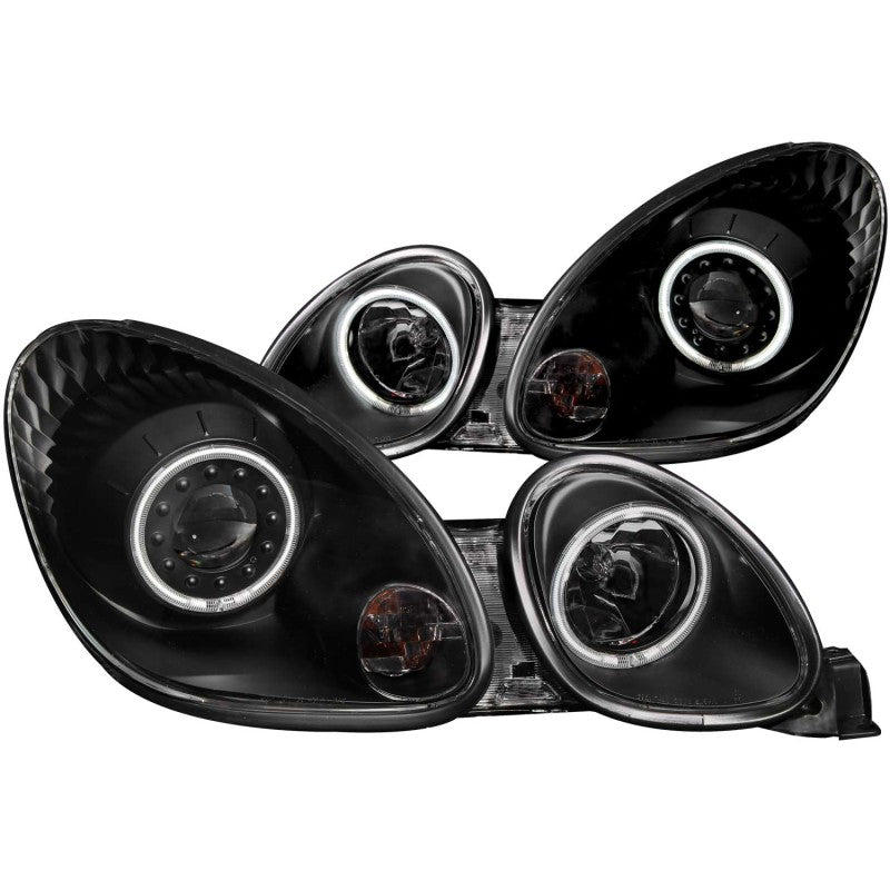 ANZO 1998-2005 Lexus Gs300 Projector Headlights w/ Halo Black-SR1 Performance