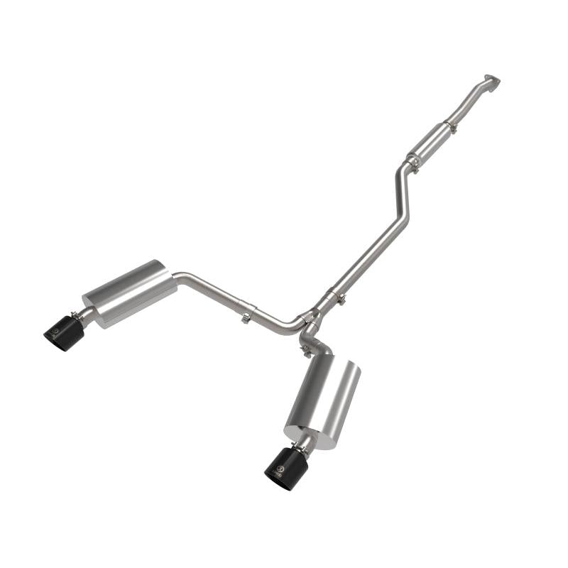 aFe 09-14 Acura TSX L4 2.4L Takeda 2-1/2in To 2-1/4in 304 SS Cat-Back Exhaust System w/ Black Tip-SR1 Performance
