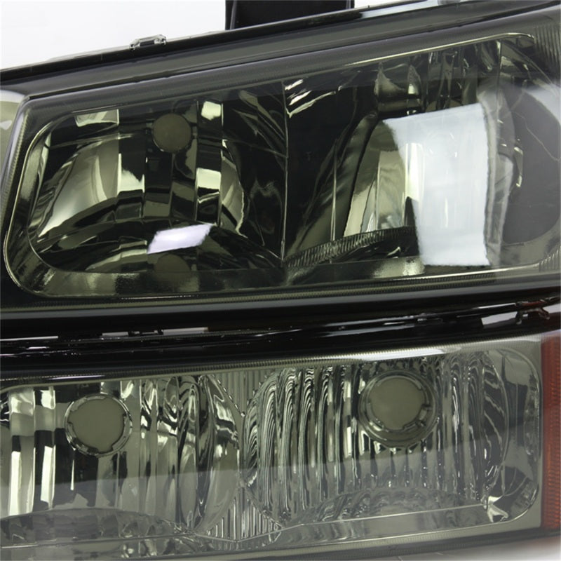 Xtune Chevy Silverado 2500HD 03-06 Crystal Headlights w/ Amber Lights Smoke HD-JH-CSIL03-AM-SM-SET-SR1 Performance