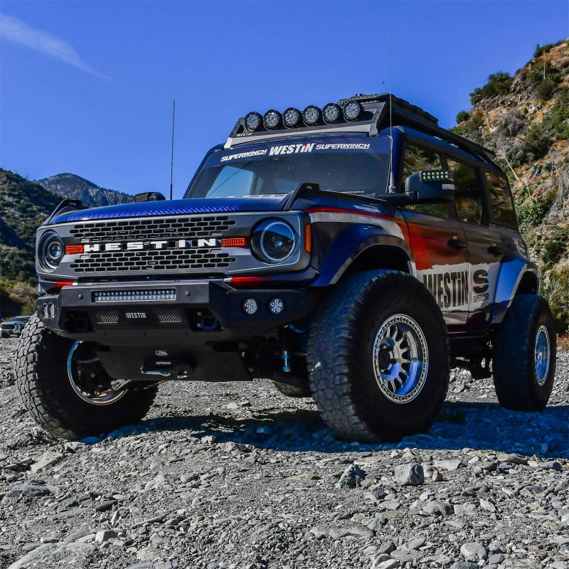Superwinch 21-24 Ford Bronco Hidden Winch Mount - Black-SR1 Performance