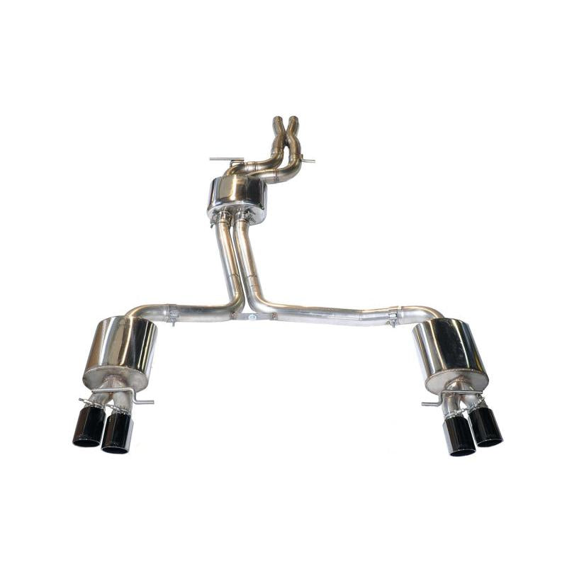AWE Tuning B8 / B8.5 S5 Cabrio Touring Edition Exhaust - Resonated - Diamond Black Tips-SR1 Performance
