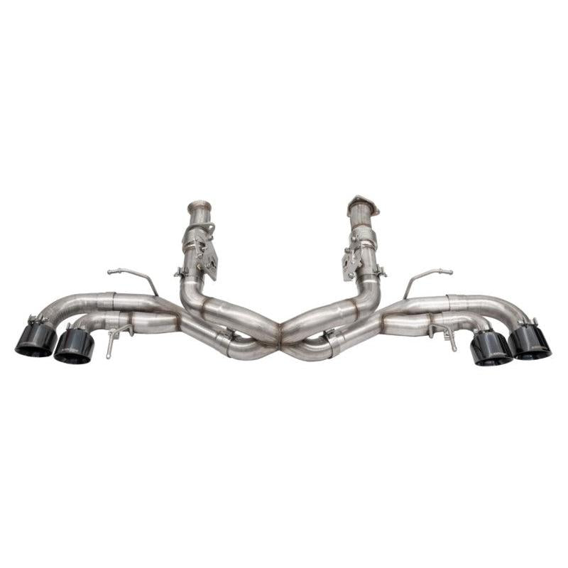 Corsa 2020-24 Corvette C8 3in Xtreme Cat-Back Exhaust 4.5in Black Quad Tips - Deletes stock AFMValve-SR1 Performance