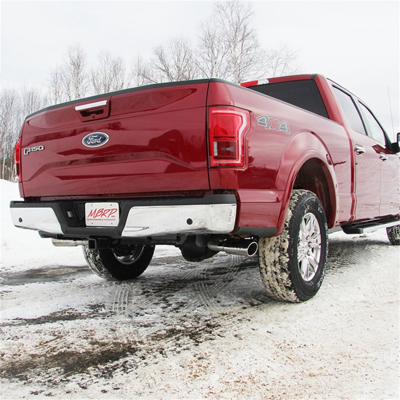 MBRP 2015 Ford F-150 5.0L 3in Cat Back Dual Split Side Exit AL Exhaust System-SR1 Performance