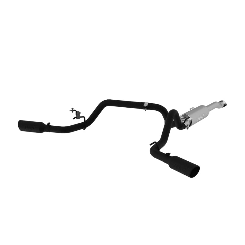 MBRP 2016 Toyota Tacoma 3.5L 3in Cat Back Dual Split Side Black-SR1 Performance