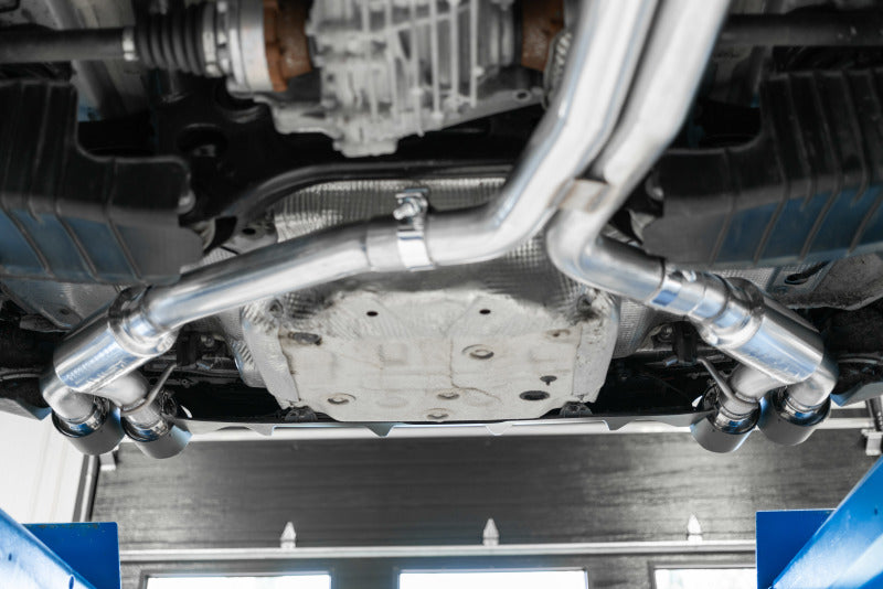 MBRP 18-21 Audi S5 Coupe/S4 Sedan T304 SS 2.5in Cat-Back Quad Rear Exit Exhaust - SS Tips-SR1 Performance