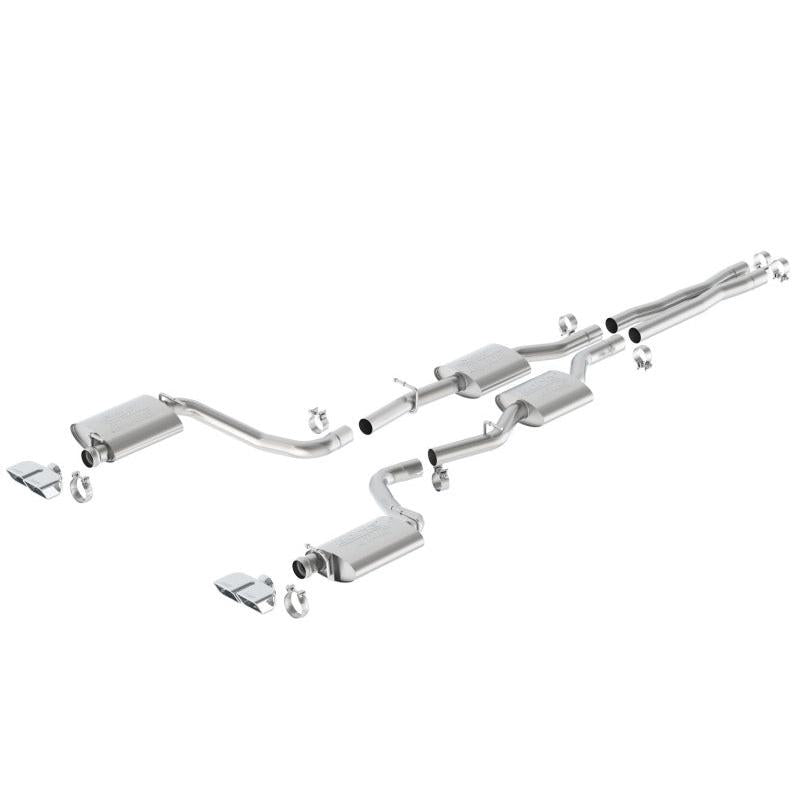 Borla 15-16 Dodge Challenger R/T 5.7L Dual Rectangle Angle Cut Dual Split Rear Exit ATAK Exhaust-SR1 Performance
