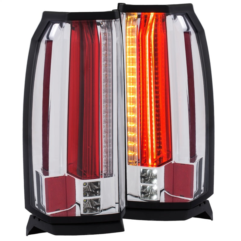 ANZO 2015-2017 GMC Yukon/Yukon XL LED Taillights Chrome-SR1 Performance