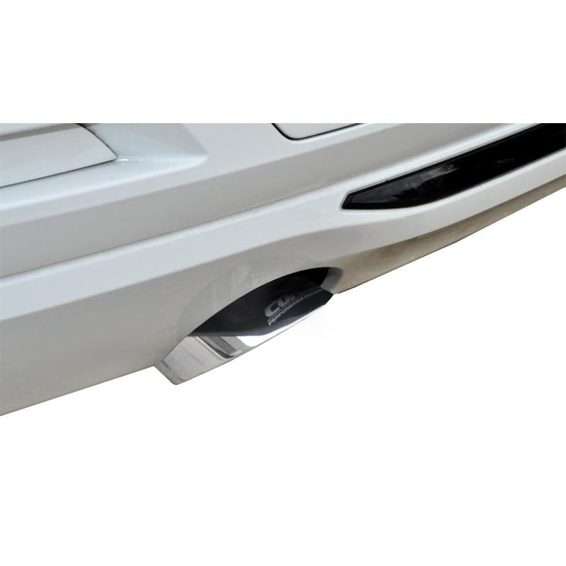 Corsa 2012-17 BMW 335i Sedan RWD F30 3in Polished Touring Dual Rear Single 3.5in Tip Cat-BackExhaust-SR1 Performance