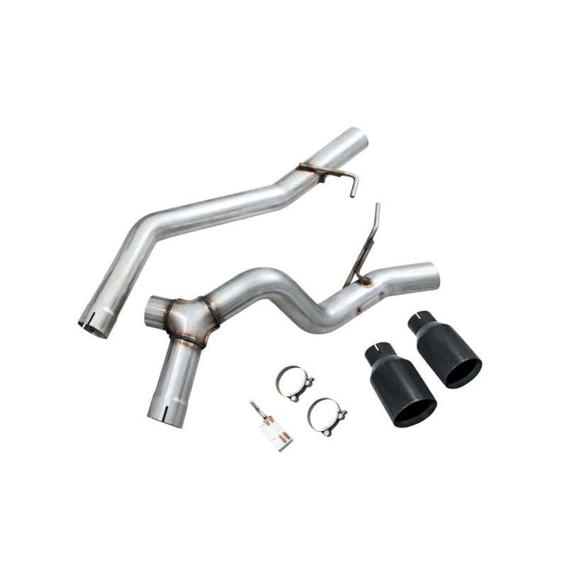 AWE Tuning 2020+ Jeep Gladiator 3.6L Trail-to-Tread (Dual Exhaust) Conversion Kit w/Diamond Blk Tips-SR1 Performance