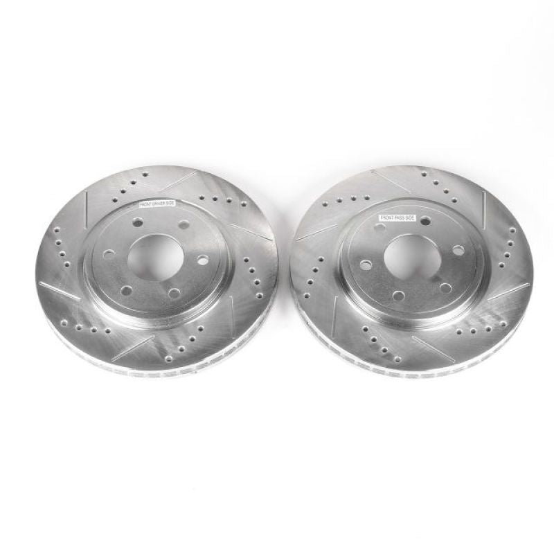 Power Stop 05-19 Nissan Frontier Front Evolution Drilled & Slotted Rotors - Pair-SR1 Performance