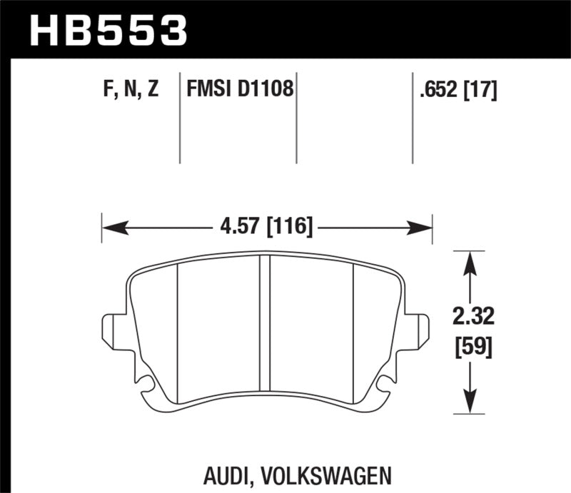 Hawk Performance Ceramic Street Brake Pads-SR1 Performance