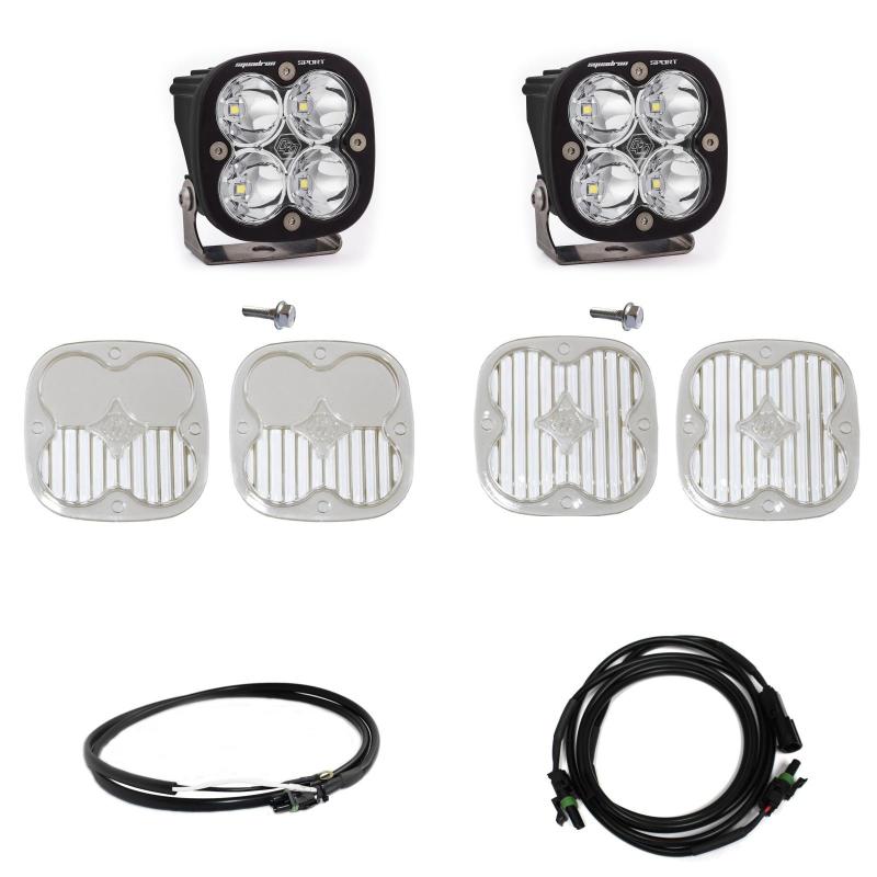 Baja Designs 2021+ Ford Bronco A Piller Light Kit Squadron Sport Spot w/Upfitter-SR1 Performance