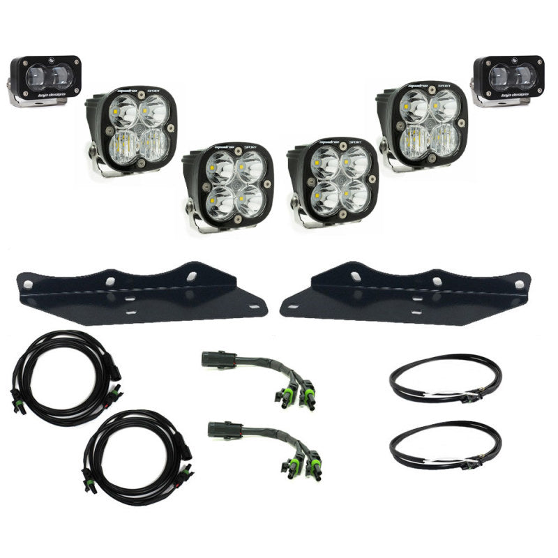 Baja Designs 17-20 Ford F-150 Raptor S2 SAE Sportsmen Fog Pocket Kit - Clear-SR1 Performance