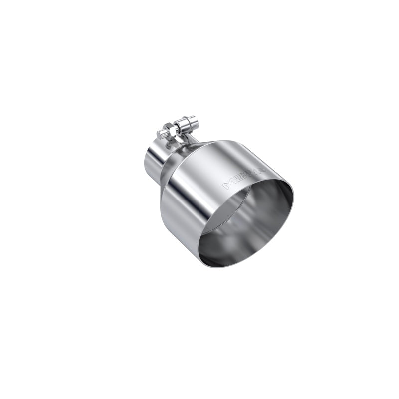 MBRP Universal T304 Stainless Steel Tip 2.5in ID / 5in OD Out / 6.5in Length Angle Cut Single Wall-SR1 Performance