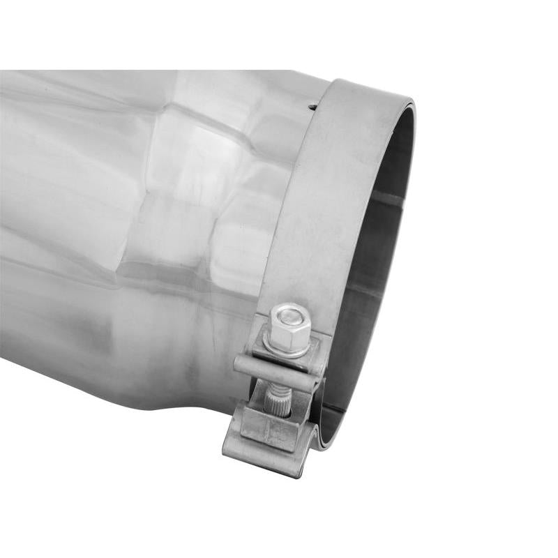 aFe Diesel Exhaust Tip Bolt On Polished 5in Inlet x 6in Outlet x 12in Long-SR1 Performance
