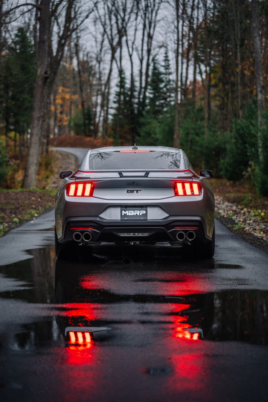 MBRP 2024+ Ford Mustang 5.0L T304 SS 3in Cat-Back Exhaust w/ Quad Carbon Fiber Tips (Valve Delete)-SR1 Performance