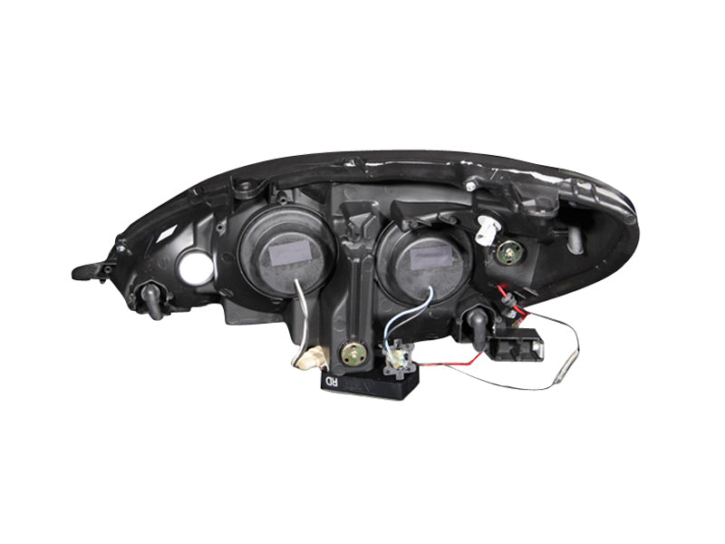 ANZO 2002-2003 Lexus Es300 Projector Headlights w/ Halo Black-SR1 Performance