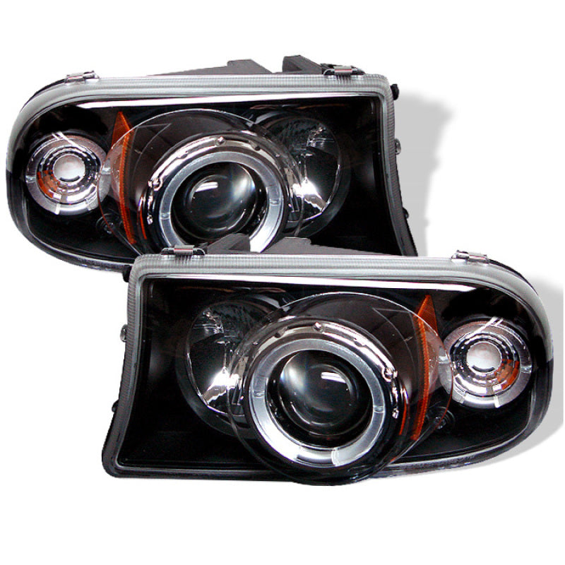 Spyder Dodge Dakota 97-04/Durango 98-03 1PC Projector Headlights LED Halo LED Blk PRO-YD-DDAK97-BK-SR1 Performance