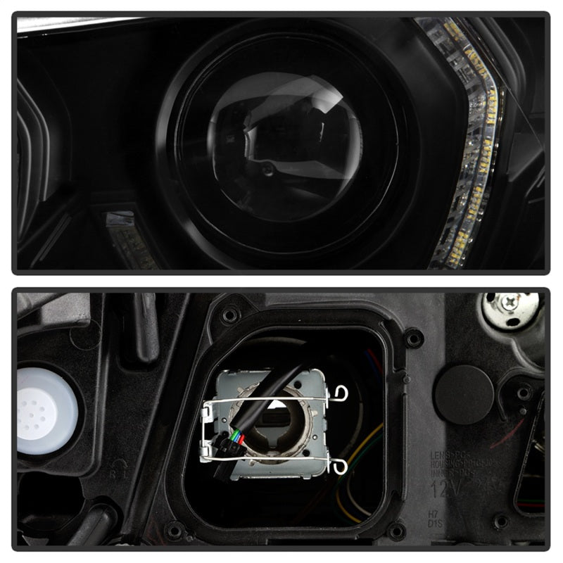 Spyder BMW 5 Series F10 11-13 Xenon/HID AFS Projector Headlights - Black PRO-YD-BMWF10HIDAFS-SEQ-BK-SR1 Performance