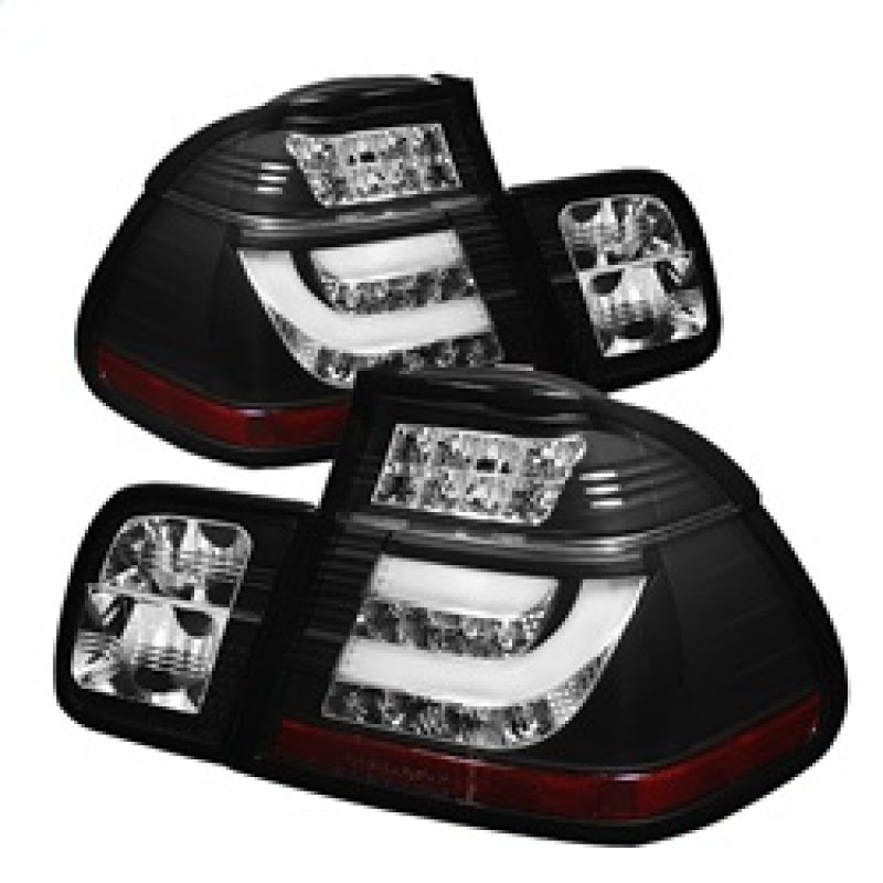Spyder BMW E46 3-Series 02-05 4Dr Light Bar Style LED Tail Lights Black ALT-YD-BE4602-4D-LBLED-BK-SR1 Performance