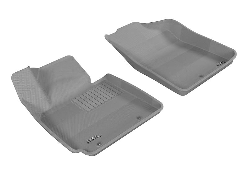 3D MAXpider 2012-2017 Hyundai Veloster Kagu 1st Row Floormat - Gray-SR1 Performance