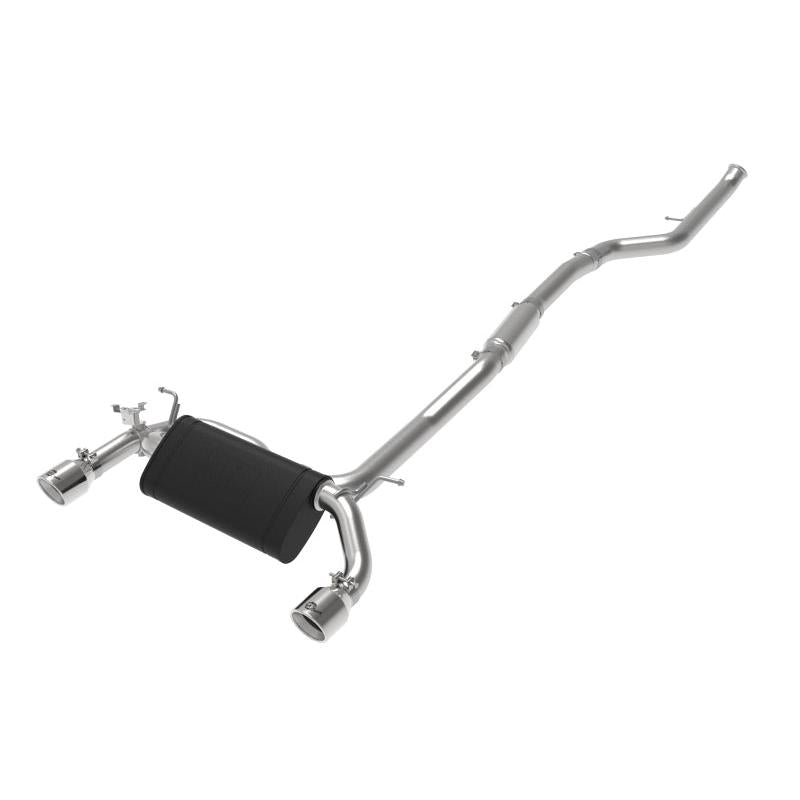 aFe MACHForce XP 3in to 2.5in 304 SS Cat-Back Exhaust w/ Polished Tips 14-16 BMW M235i-SR1 Performance