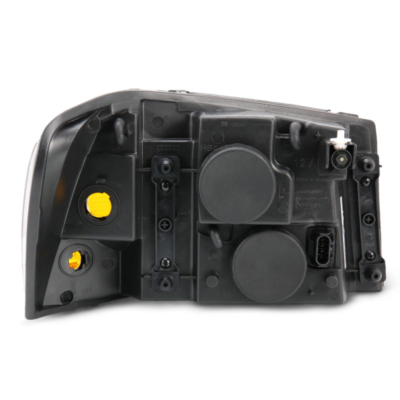 ANZO 2002-2009 Gmc Envoy Crystal Headlight Black Amber-SR1 Performance