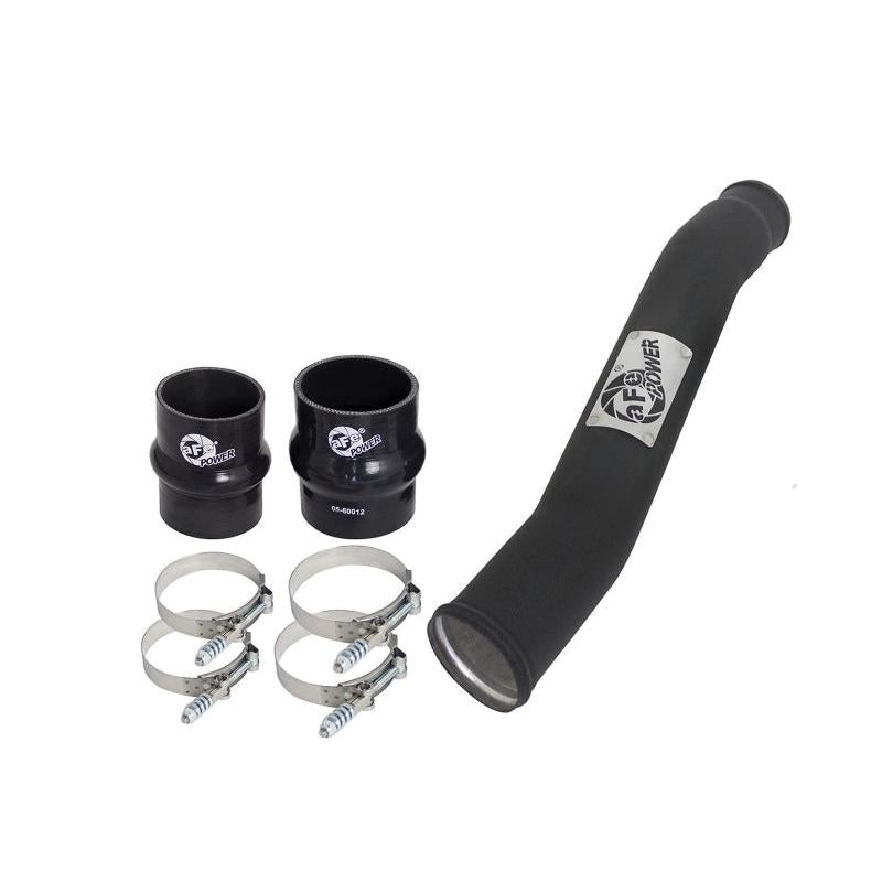 aFe BladeRunner 3in Intercooler Tube Hot Side w/ Couplings & Clamps Kit 07.5-09 Dodge Diesel Trucks-SR1 Performance