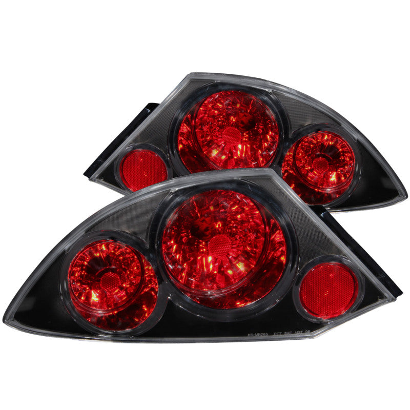 ANZO 2000-2005 Mitsubishi Eclipse Taillights Black-SR1 Performance