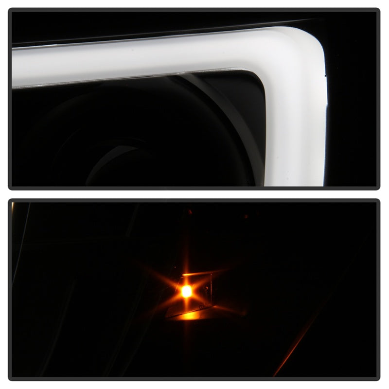 Spyder 05-11 Toyota Tacoma Ver 2 Proj Headlights - Light Bar DRL - Black Smoke PRO-YD-TT05V2-LB-BSM-SR1 Performance